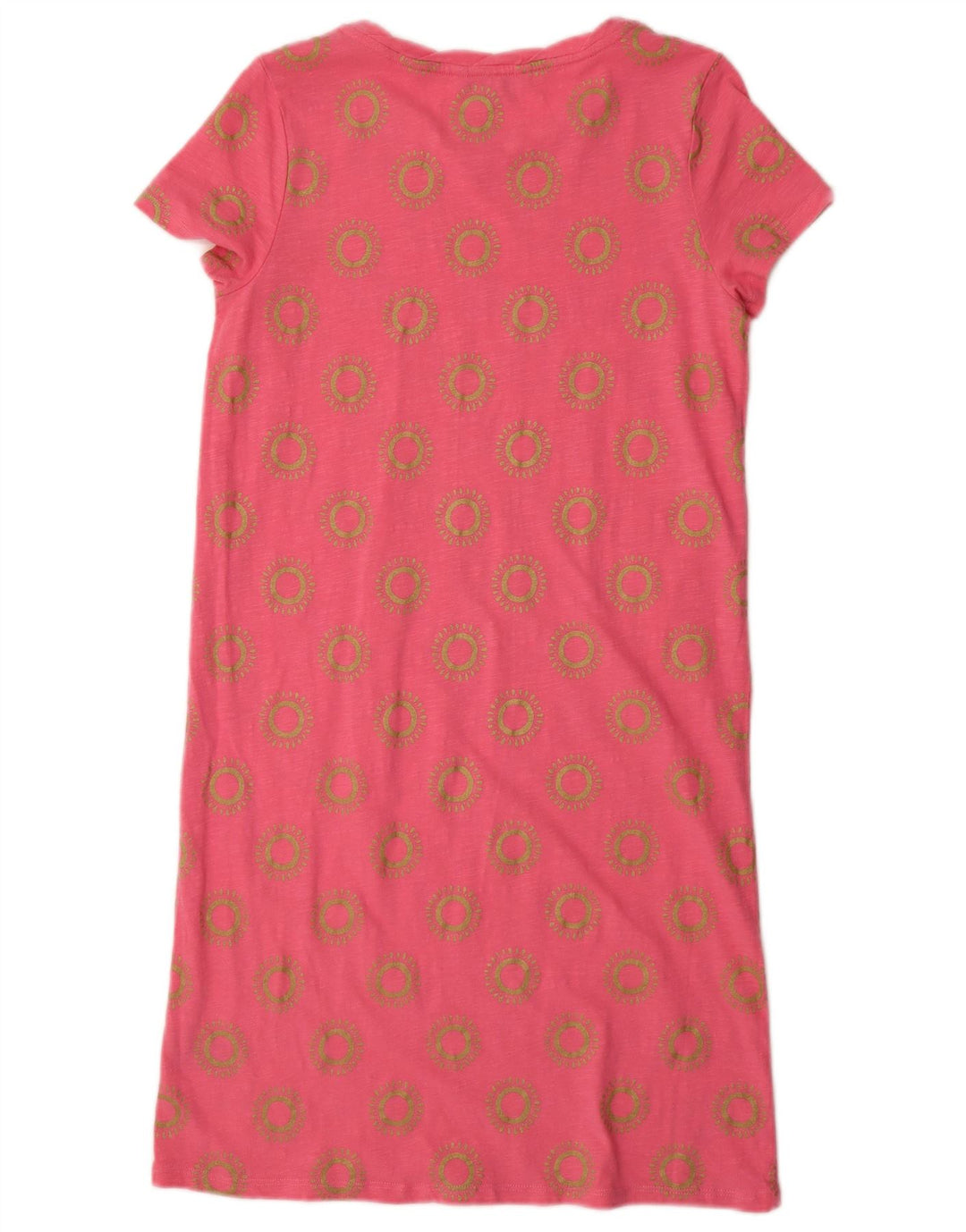 BODEN Vestido tipo camiseta para mujer UK 40 Small Pink Floral Cotton