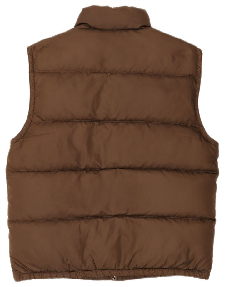 Ralph Lauren Chaleco acolchado para hombre UK 38 Poliéster marrón medio