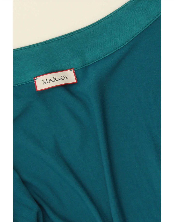 Max & Co. Vestido acampanado sin mangas para mujer UK 44 Azul medio