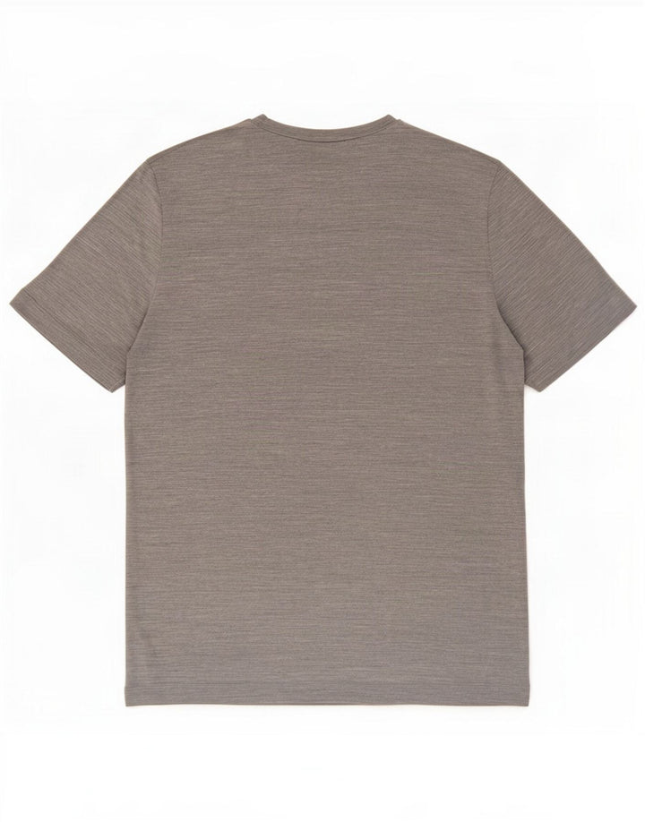 Cos Camiseta para hombre Top Seda moteada gris medio