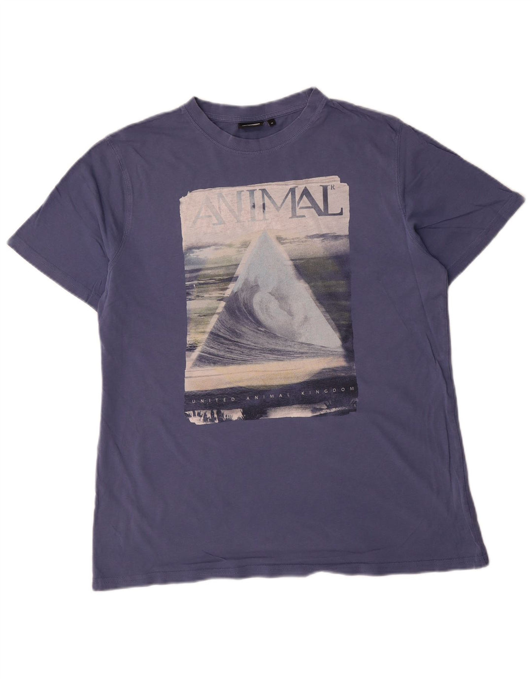 Animal - Camiseta gráfica para hombre, parte superior de algodón azul medio