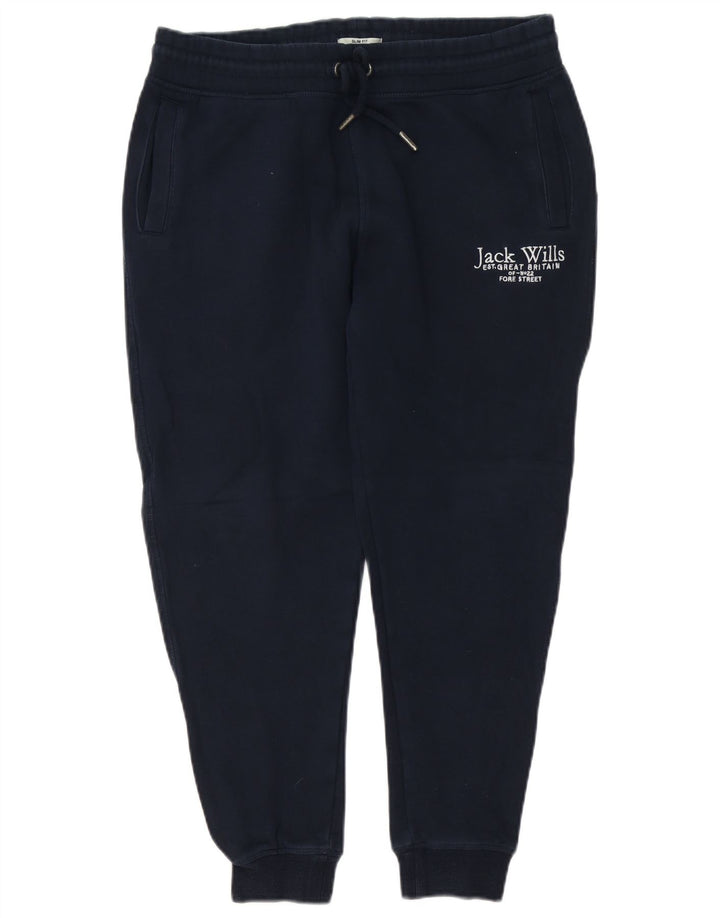 JACK & JONES Hombre Pantalones de chándal con estampado gráfico Joggers Medium Navy Blue