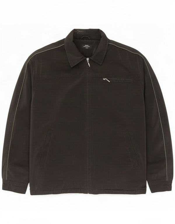 St. Chaqueta cortavientos Bernard para hombre de corte regular IT 52/54 XL Negro PVC