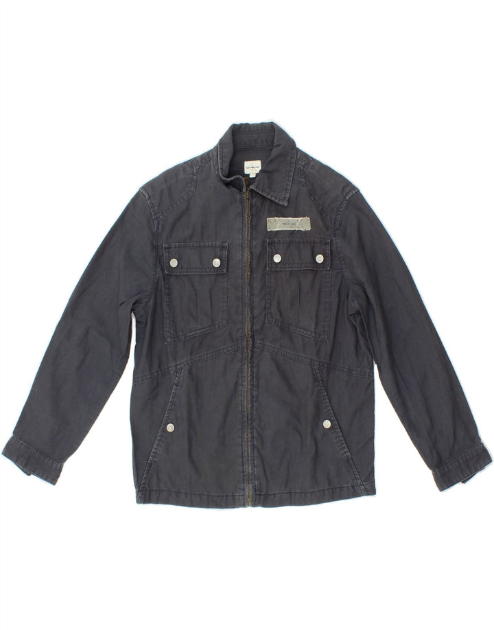 CALVIN KLEIN JEANS Girls Utility Jacket 9-10 Years Grey Cotton Vintage Calvin Klein Jeans and Second-Hand Calvin Klein Jeans from Messina Hembry 