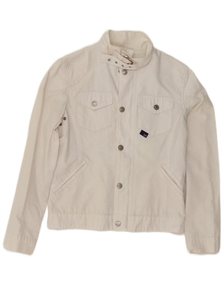 Rifle Chaqueta utilitaria Heritage para mujer Reino Unido 12 Algodón blanco mediano