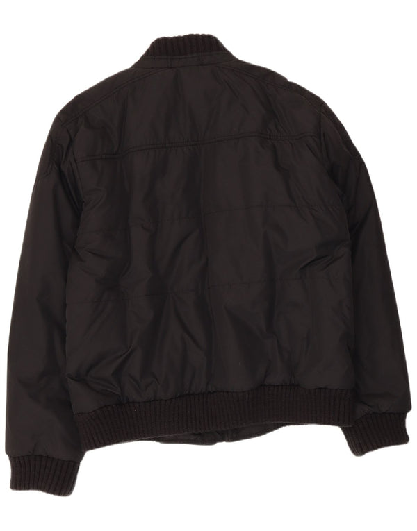 Tommy Hilfiger Chaqueta Bomber para Hombre UK 44 2XL Nylon Negro