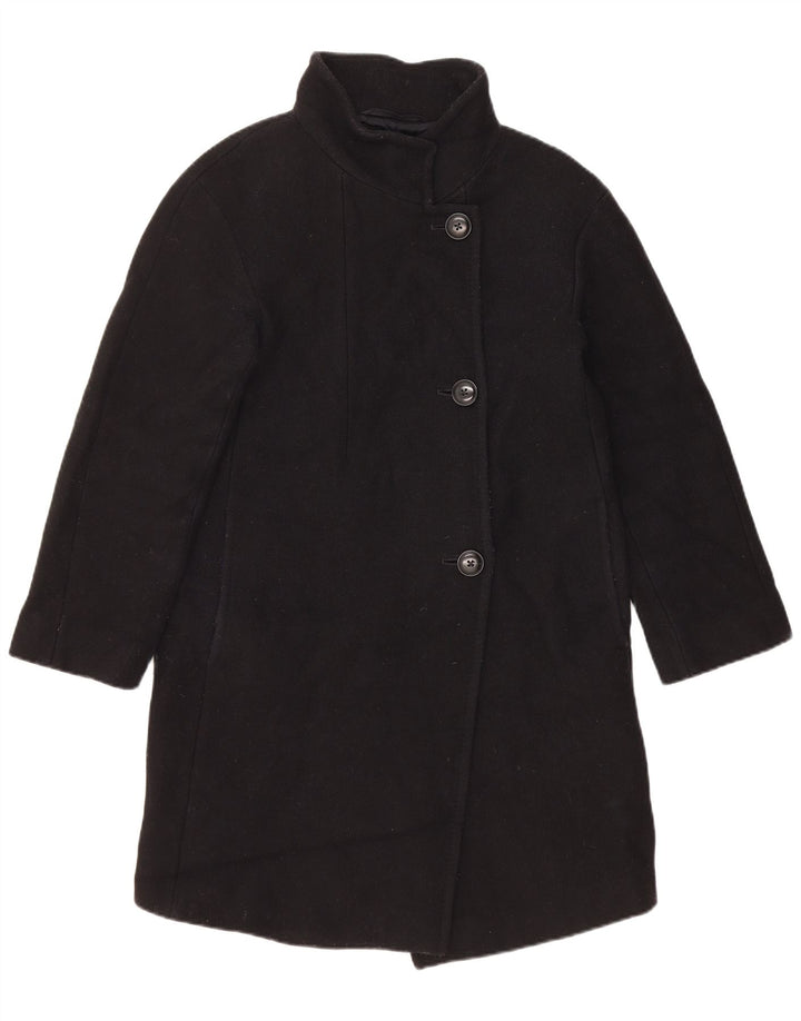 Massimo Dutti Abrigo Holgado Mujer EU 34 2XS Lana Negra