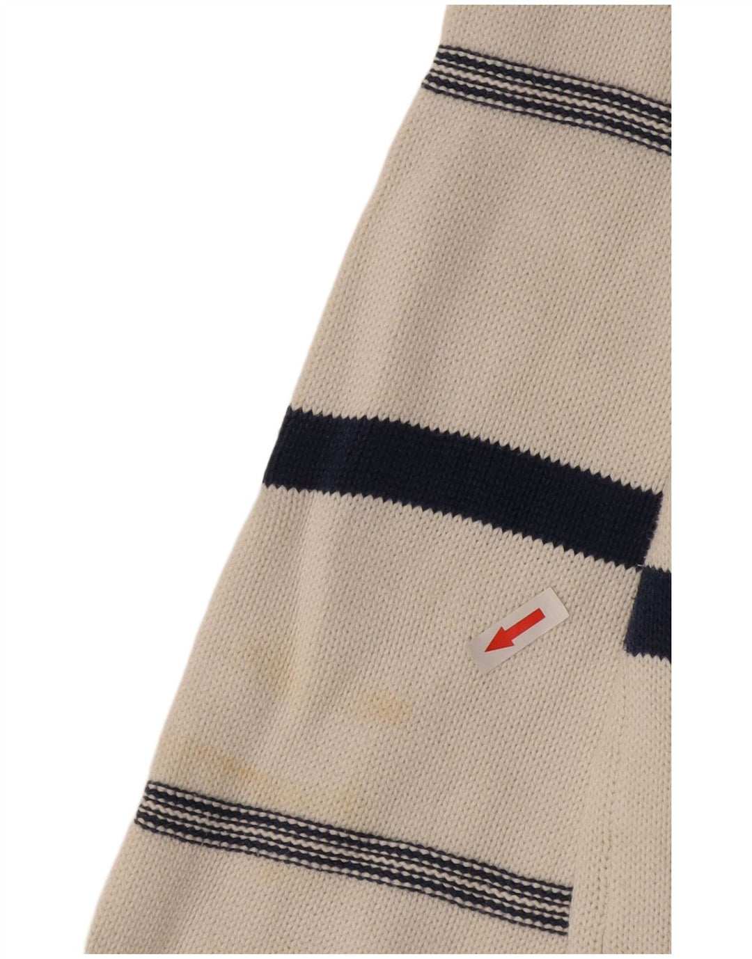 Stefanel Jersey con cuello en V para hombre XL Blanco Argyle/Diamante