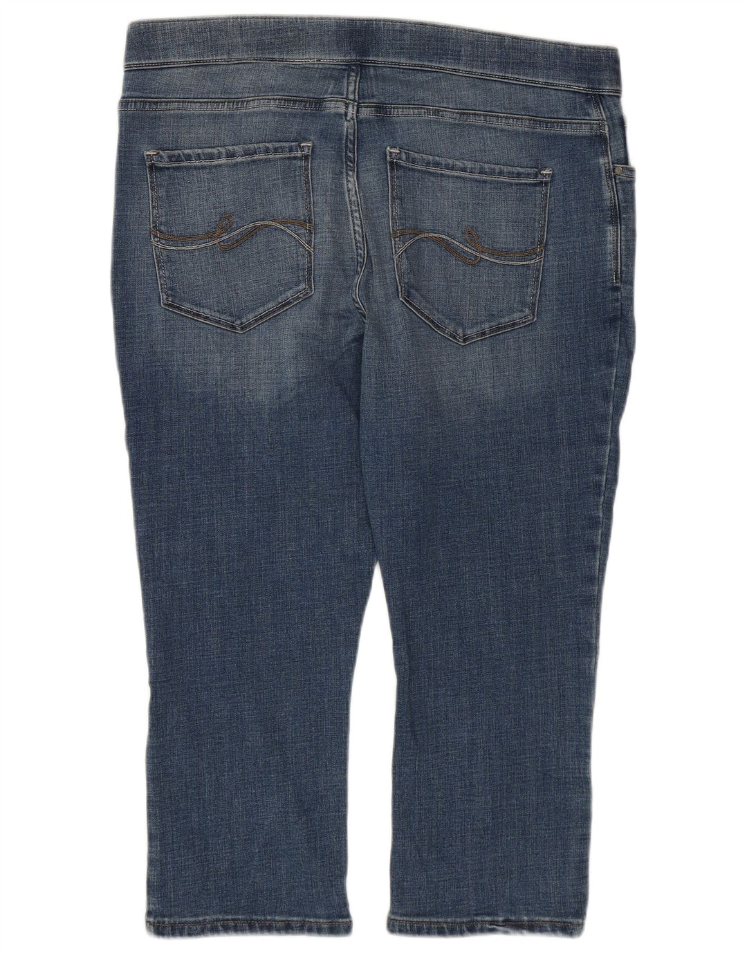 LEE Vaqueros Capri Jegging de Talle Medio para Mujer US 16 2XL W38 L21 Algodón Azul