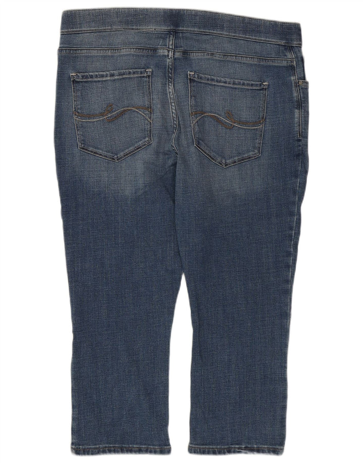 LEE Vaqueros Capri Jegging de Talle Medio para Mujer US 16 2XL W38 L21 Algodón Azul