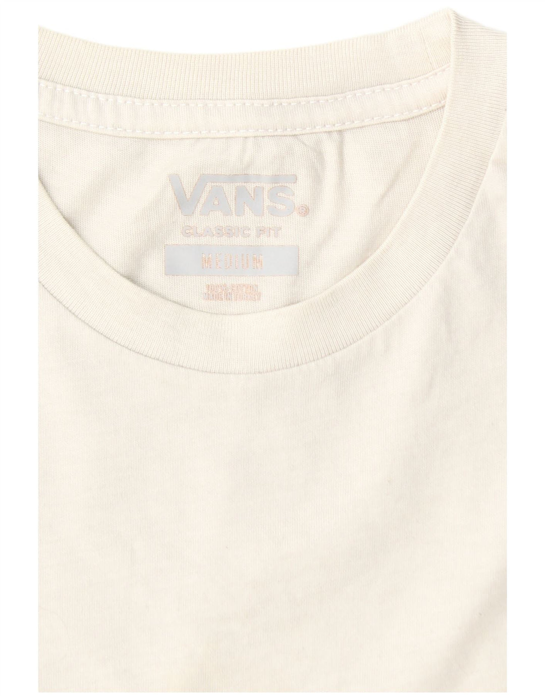 VANS Mens Classic Fit T-Shirt Top Medium Black Colourblock Cotton