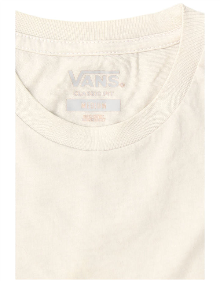 VANS Mens Classic Fit T-Shirt Top Medium Black Colourblock Cotton