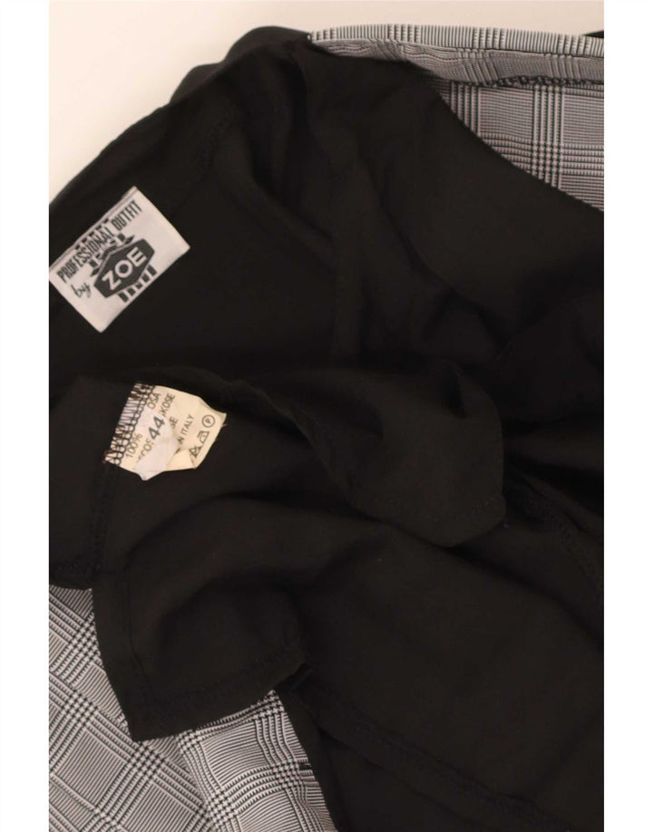 Blusa Zoe Mujer IT 44 Medium Viscosa Cuadros Negro