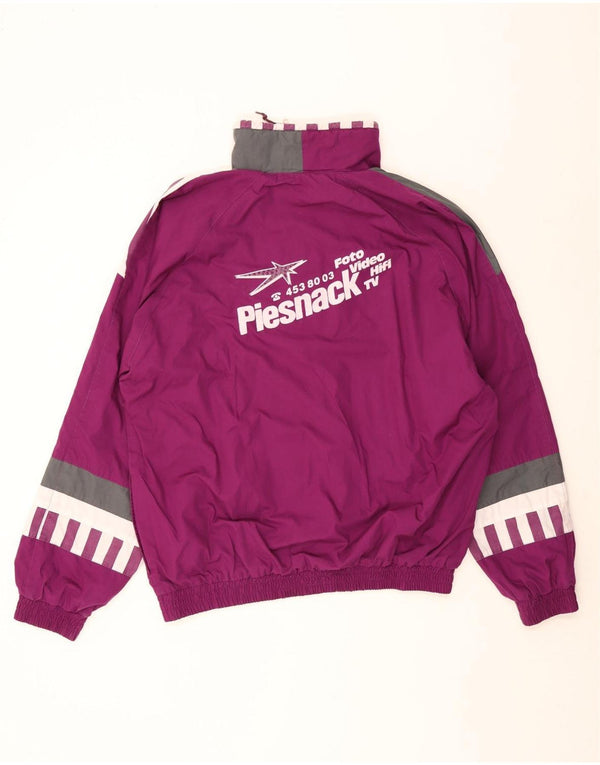 Hummel Hombre Jersey Gráfico Chándal Top Chaqueta 2XL Púrpura Colorblock