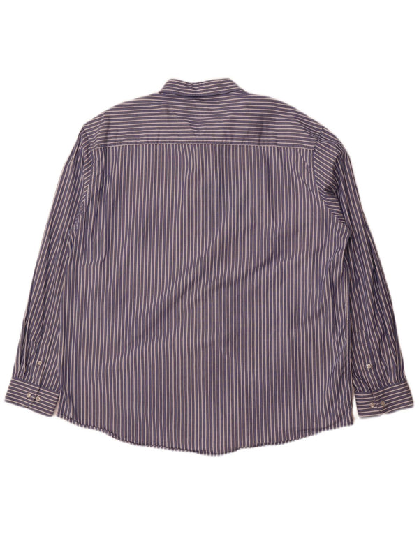 Paul Costelloe Camisa de corte regular para hombre 3XL Algodón a rayas azules