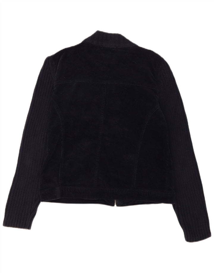 Marks & Spencer Chaqueta de pana para mujer UK 46 Grande Algodón azul marino