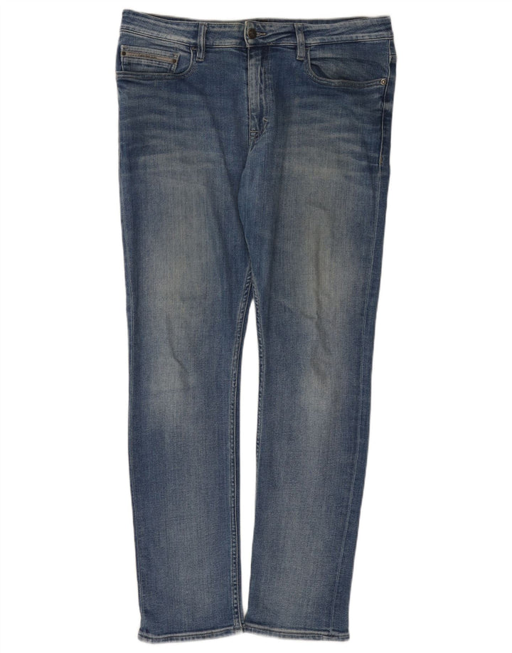 Calvin Klein Jeans ajustados para hombre W34 L32 Algodón azul