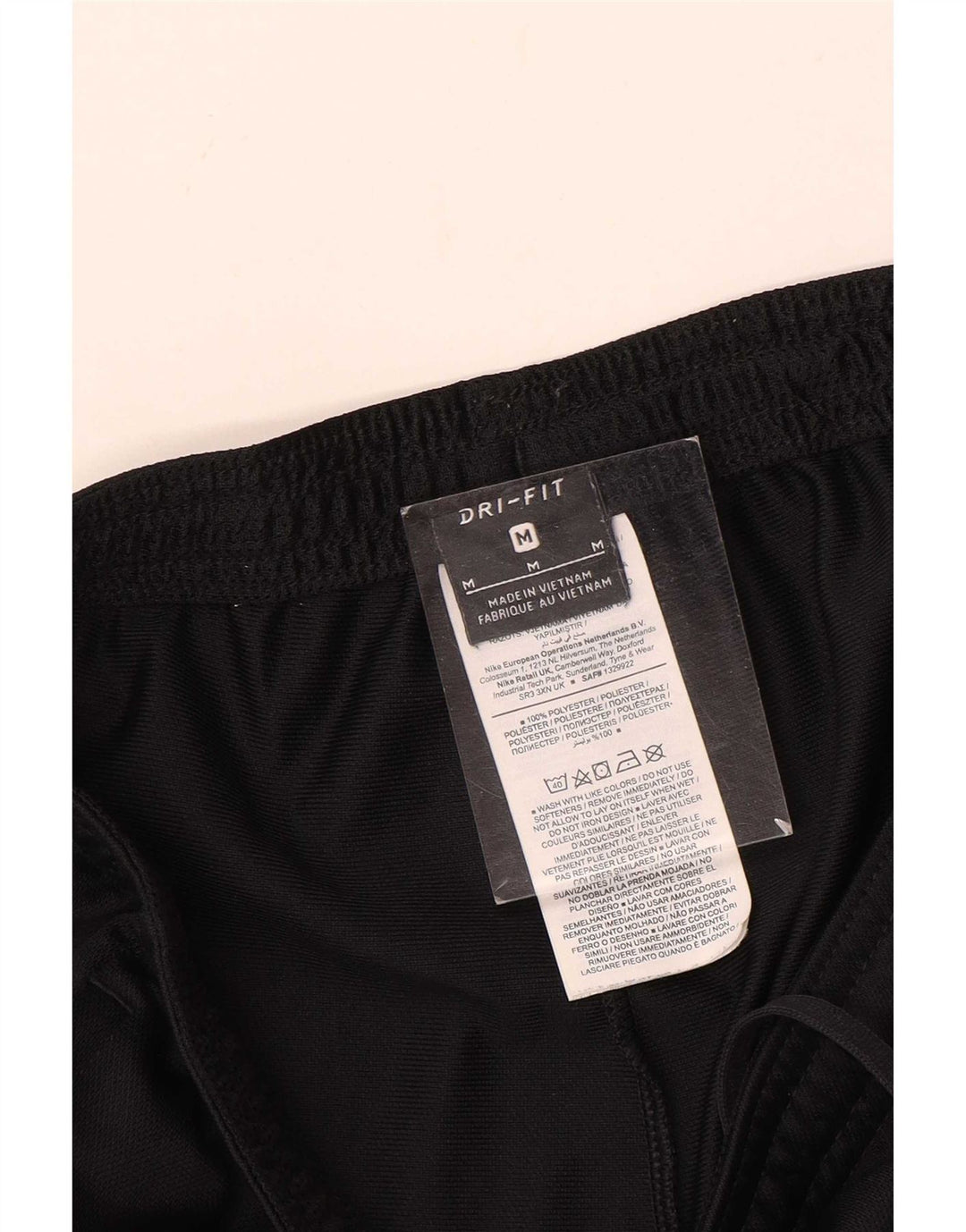 Nike - Pantalones de chándal Dri Fit para mujer, talla M, poliéster negro