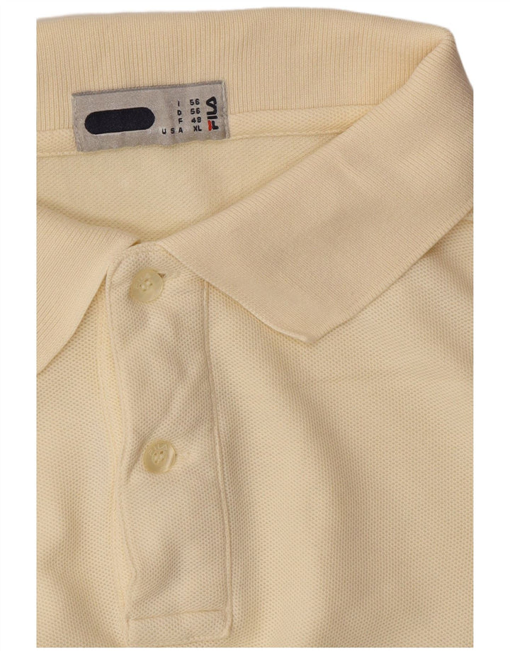 FILA Polo para hombre IT 56 2XL Amarillo