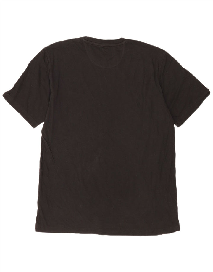 Adidas - Camiseta para hombre, talla grande, algodón negro