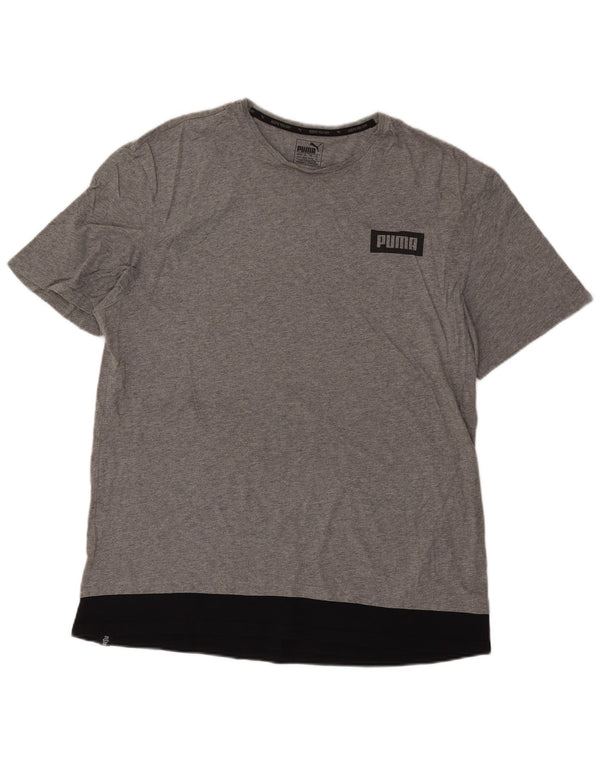 Puma Camiseta gráfica para hombre Top XL Gris