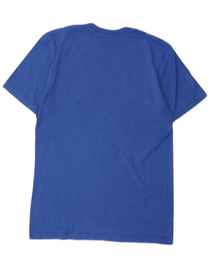 Nike Camiseta con gráfico de corte regular para hombre, talla pequeña, azul