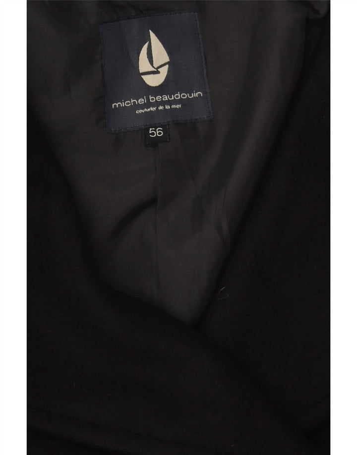 Michel Beaudouin Chaquetón para hombre IT 56 4XL Lana azul marino
