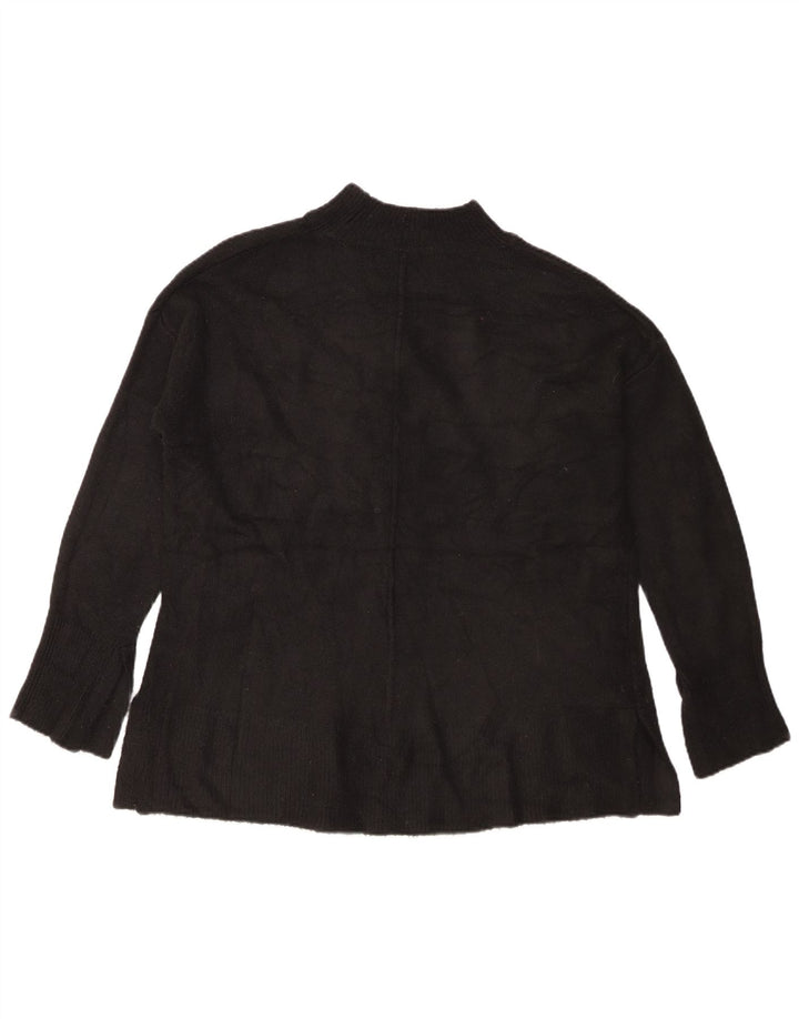 Marks & Spencer Jersey con cuello alto para mujer, talla 44, talla M, color negro