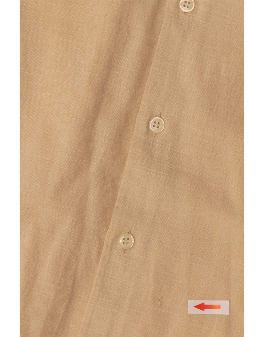 Camisa Carrera Hombre 2XL Algodón Beige