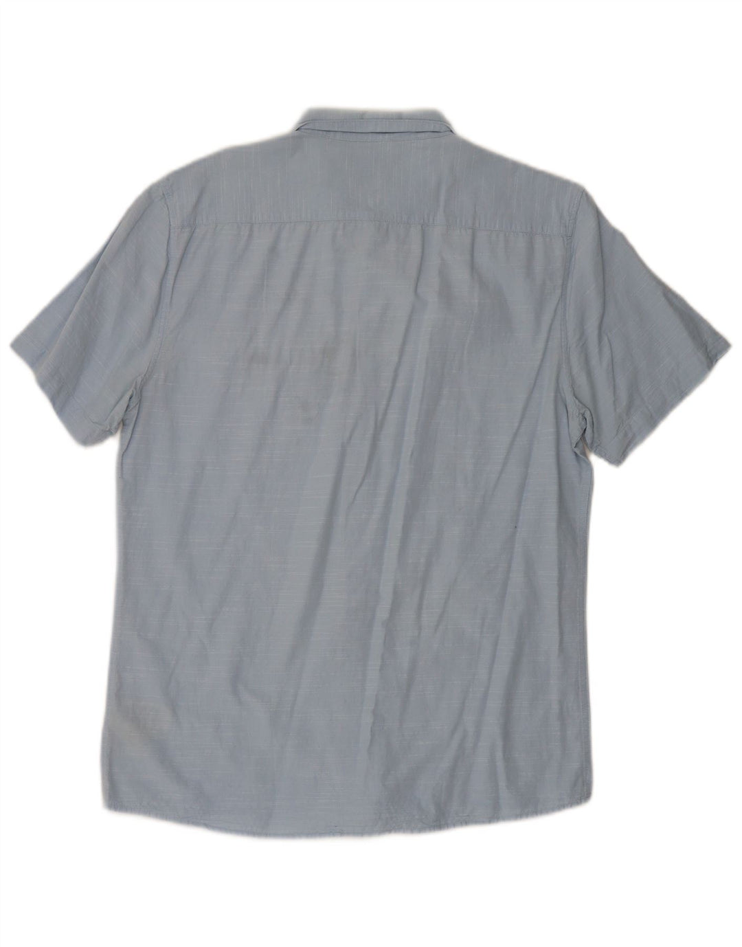 Camisa Lee Slim Fit De Manga Corta Para Hombre Algodón Azul Grande