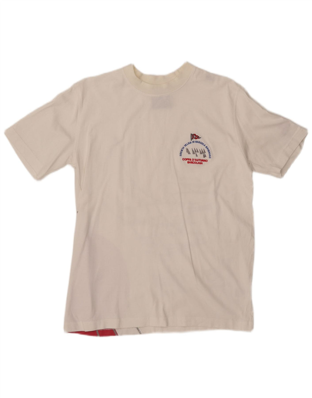 MURPHY & NYE Camiseta con gráfico Barcolana para hombre Top mediano color blanco