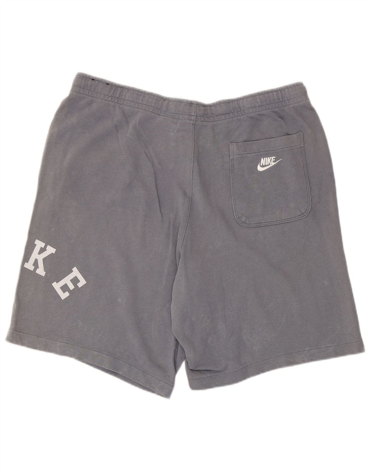 Nike Pantalones cortos deportivos gráficos para hombre XL Algodón gris