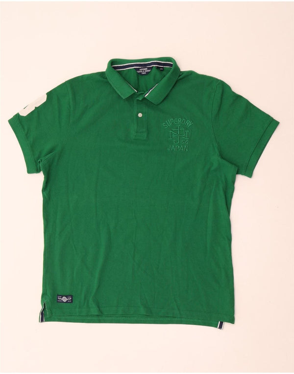 Superdry Polo De Rugby Gráfico Para Hombre 2XL Algodón Verde