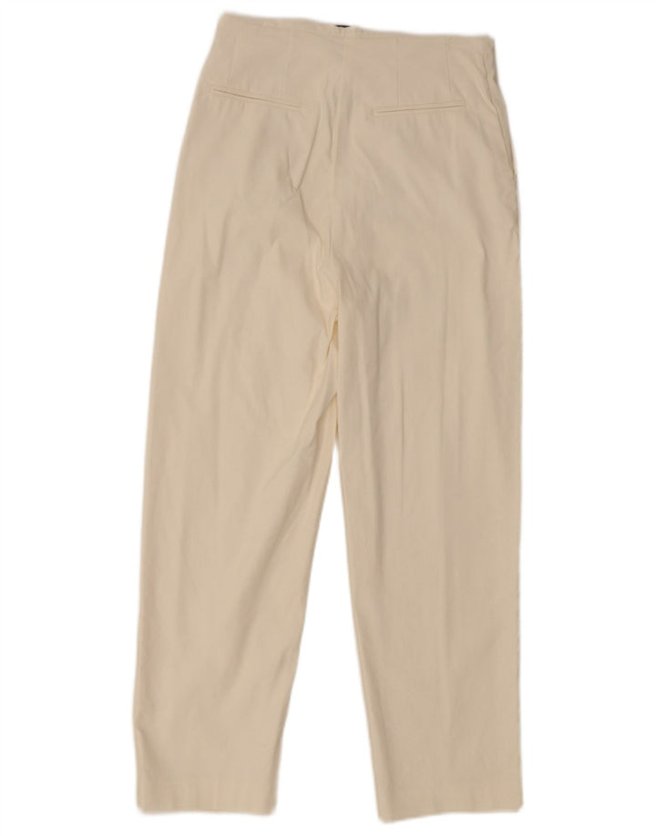 Max & Co. Pantalones Cortos Cónicos Para Mujer W28 L25 Blanco Roto