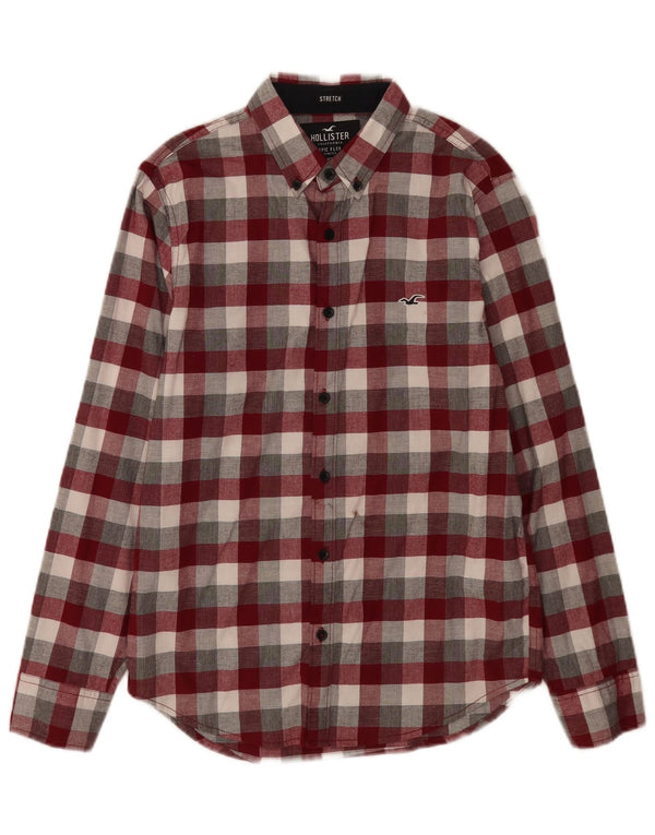 Camisa Hollister Hombre XS Algodón A Cuadros Multicolor