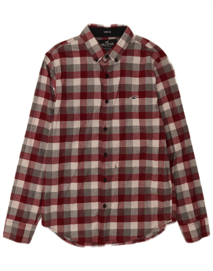 Camisa Hollister Hombre XS Algodón A Cuadros Multicolor