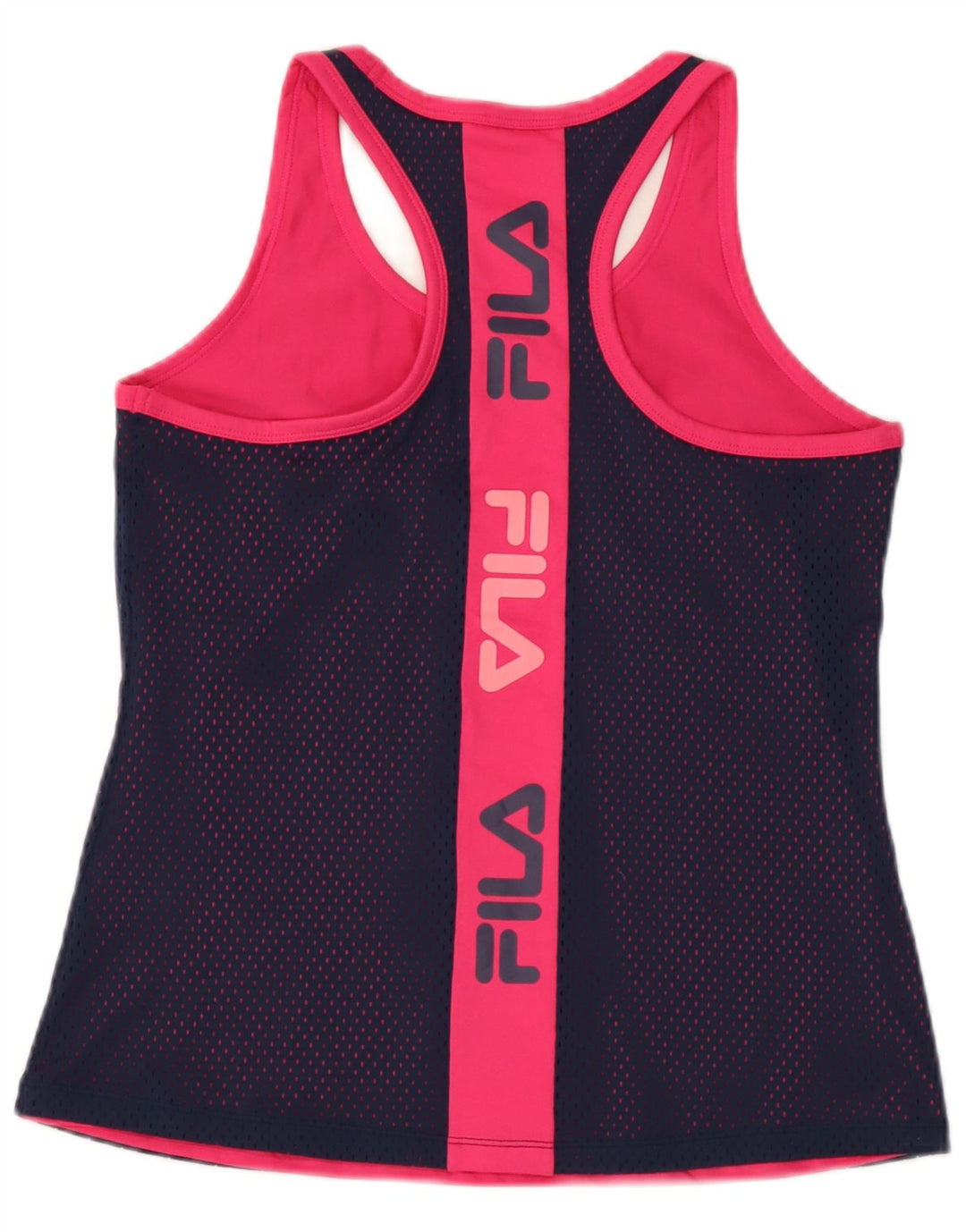 Fila Mujer Graphic Vest Top UK 40 Medio Azul Marino Colorblock Poliéster