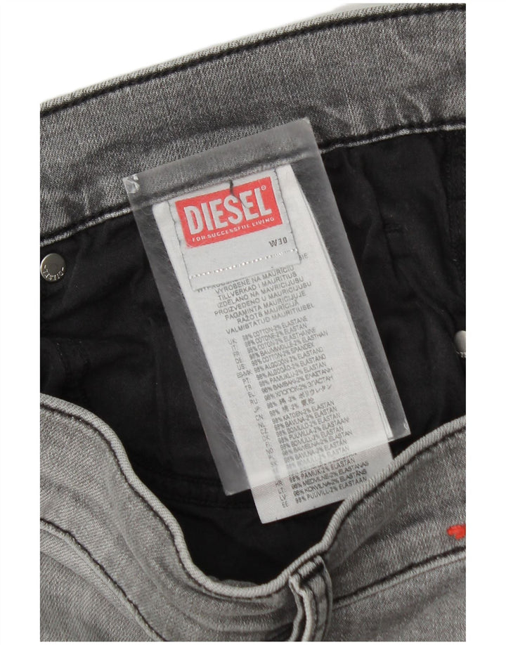 Diesel Hombre Vaqueros Slim W30 L30 Algodón Gris