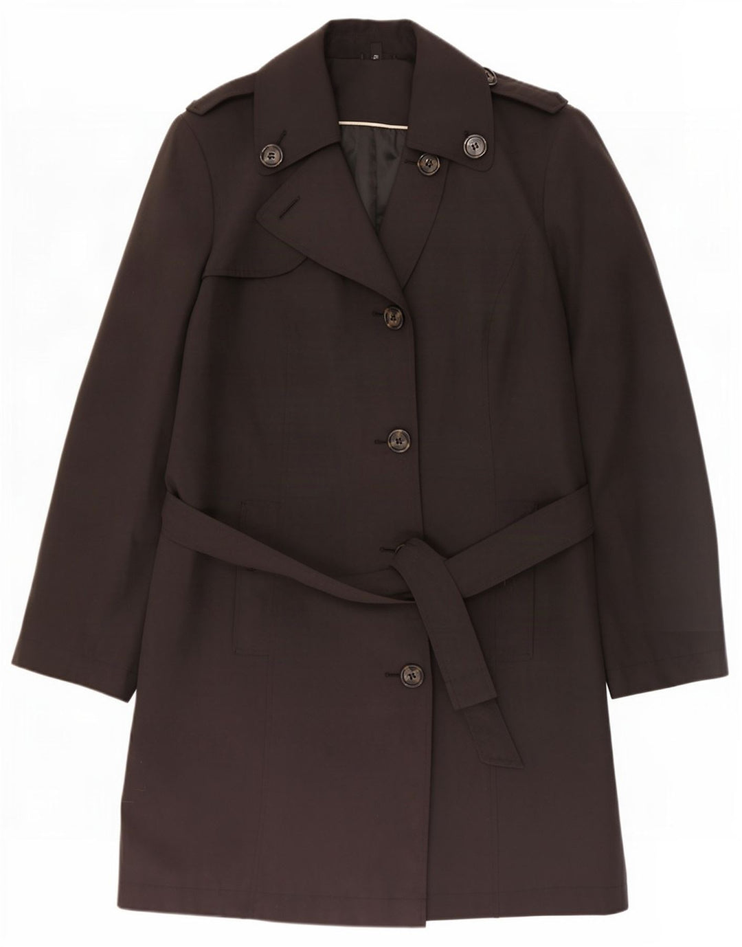 Marks & Spencer Gabardina para mujer UK 22 3XL Poliéster negro