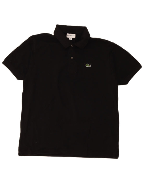 Lacoste Polo de ajuste clásico para hombre talla 6 XL algodón negro