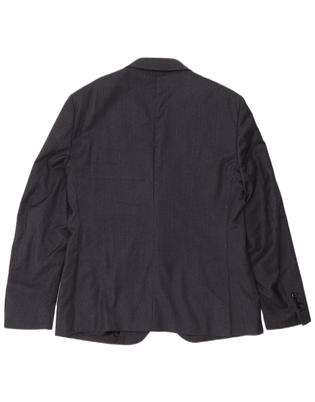 Chaqueta tipo blazer de 2 botones para hombre Reiss UK 40 Large Lana a rayas azul marino