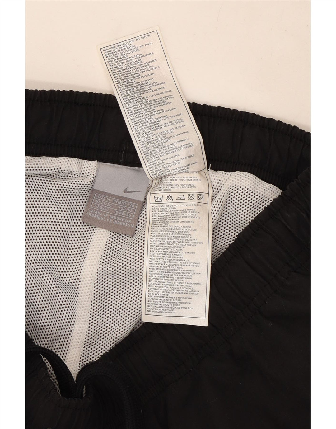 Pantalón De Chándal Nike Hombre Mediano Negro Poliéster