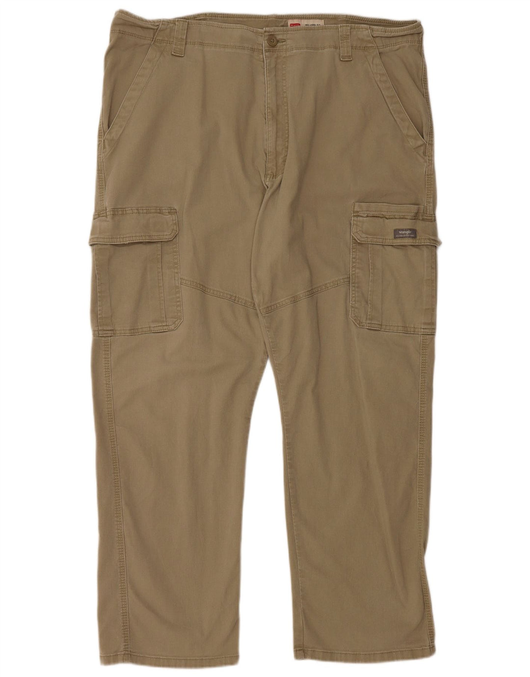 WRANGLER Pantalones cargo de ajuste relajado para hombre W40 L30 Algodón beige