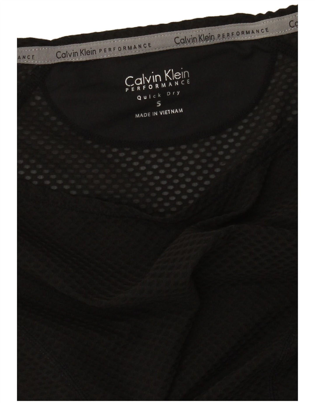 Calvin Klein Top extragrande de manga larga para mujer UK 10 Small Negro