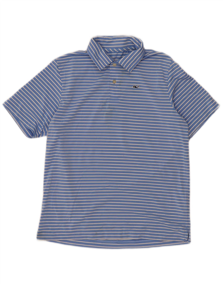 VINEYARD VINES Polo Niño 15-16 Años Grande Azul Rayas Poliéster