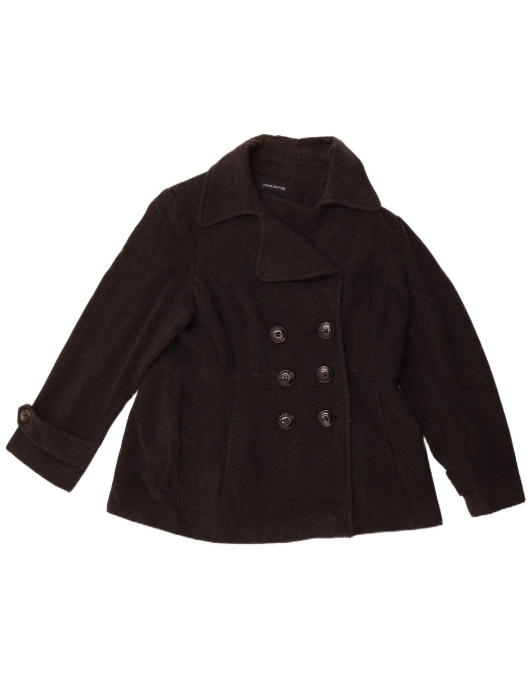 LONDON FOG Chaquetón para Mujer UK 40 XL Lana Negra