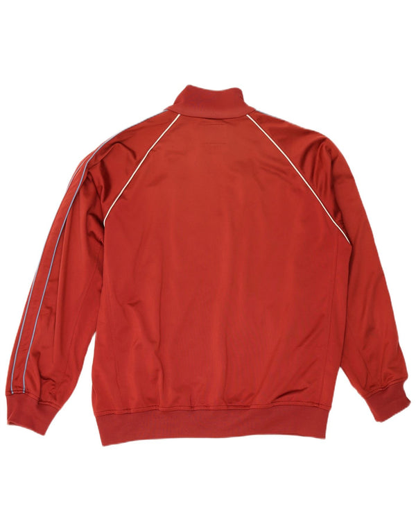 Diadora Chaqueta de chándal para hombre, talla 42, poliéster rojo grande