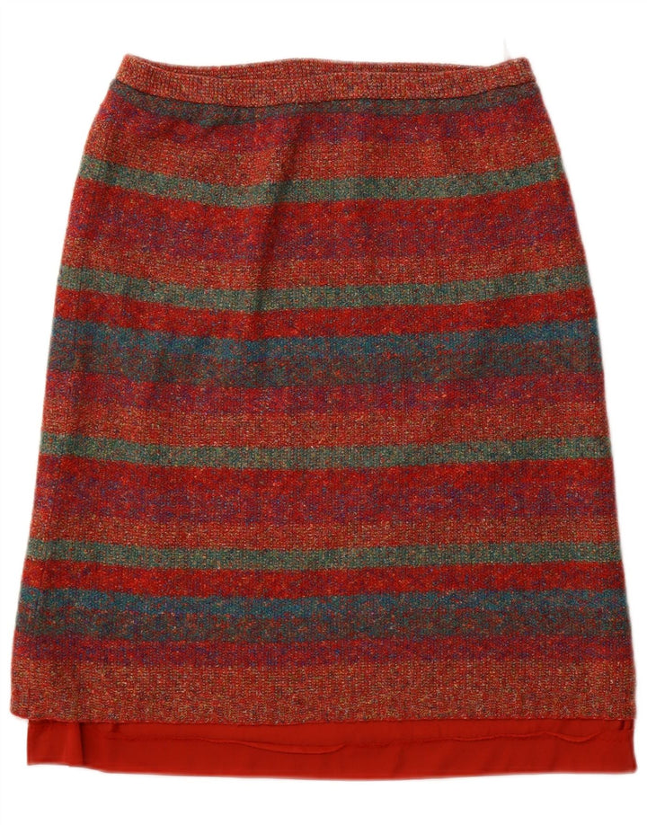 Bleyle Falda acampanada de punto para mujer EU 42 Large W32 Lana a rayas multicolor