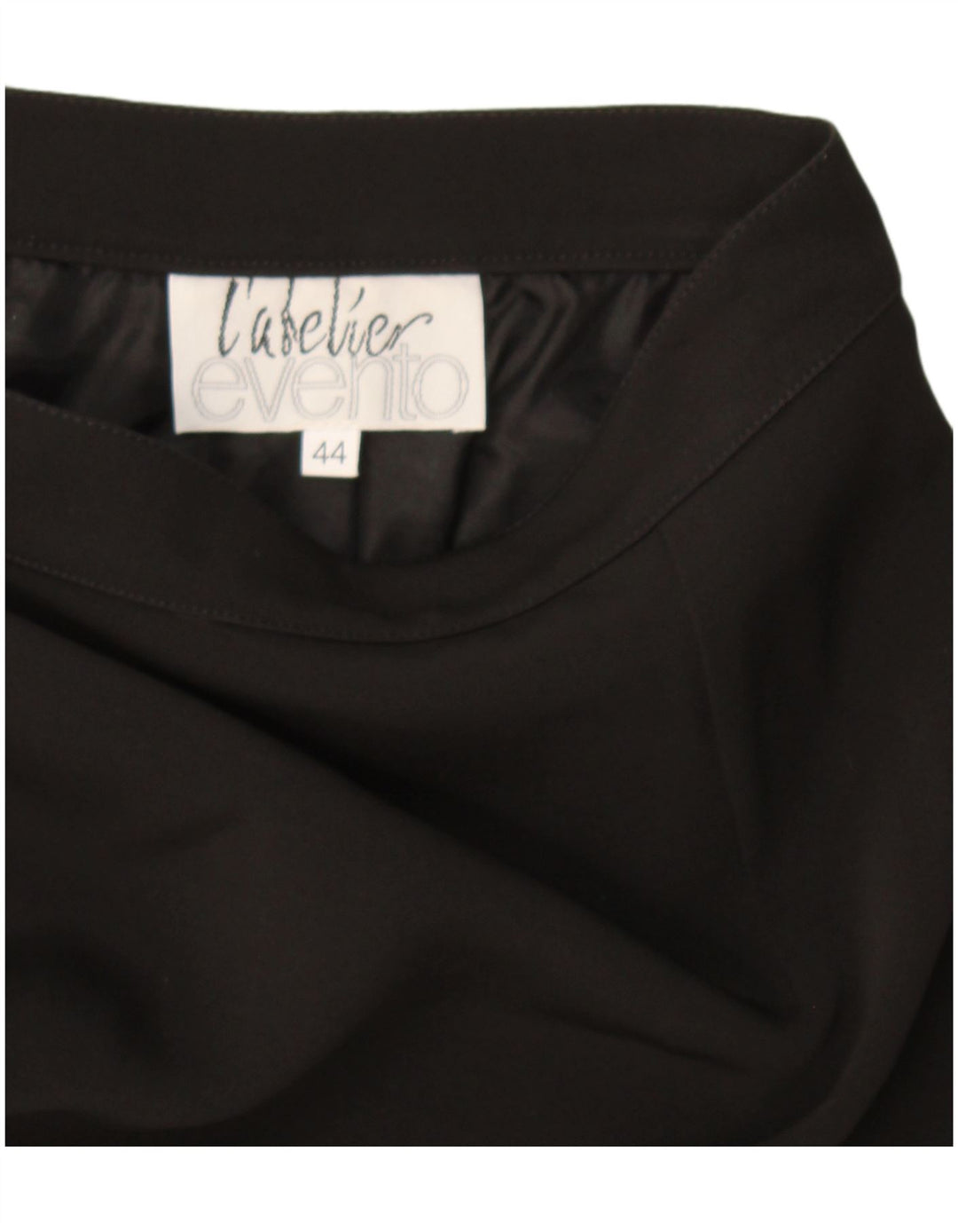 Falda lápiz vintage para mujer IT 44 Mediana W30 Negro