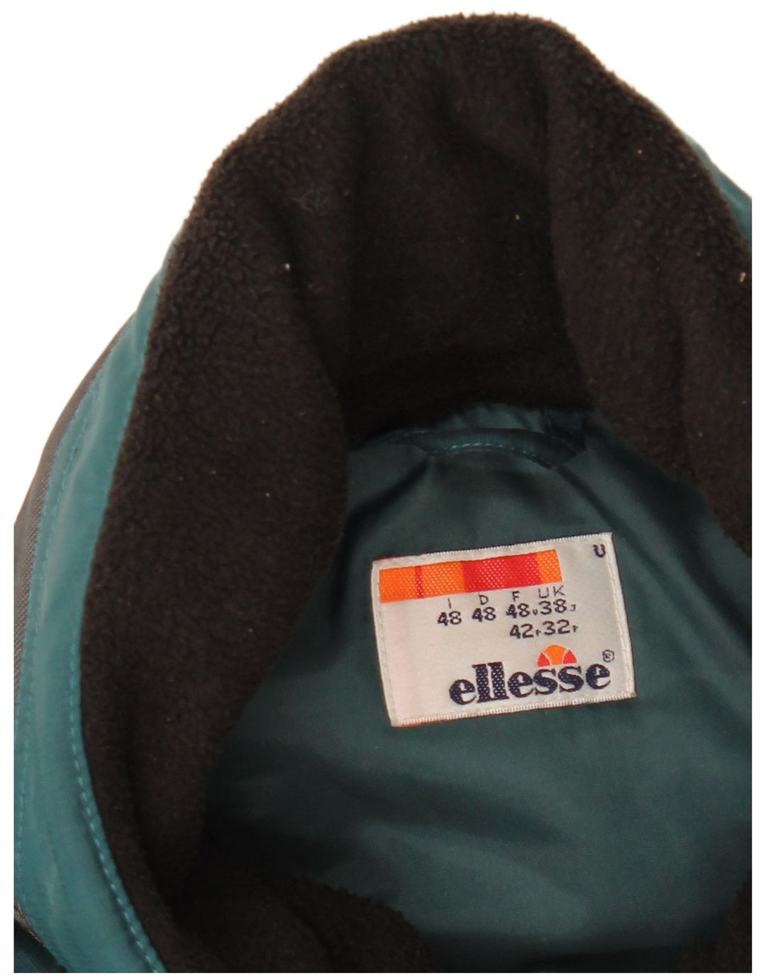 Chaqueta cortavientos con capucha para hombre Ellesse UK 38 Medium Green Colourblock